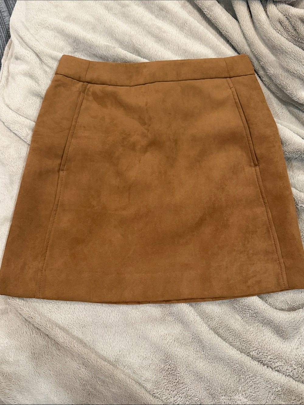NWT J. Crew Brown Suede Mini Skirt 0